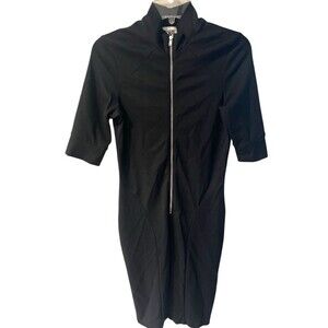 Prairie Underground zip dress Womens M Zip Front Bodycon Pockets USA Grunge Goth